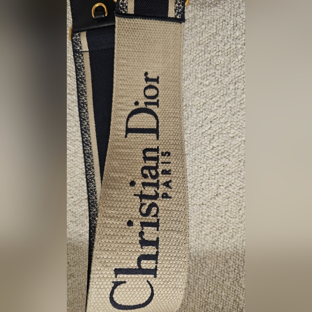 Christian Dior Beige and Black Strap